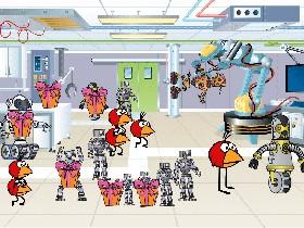 robot christmas