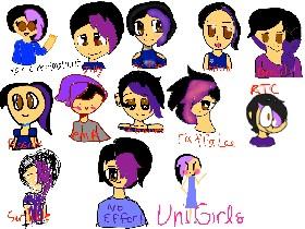 Erika in different styles By: The Uni Girls