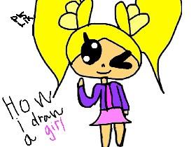 how i draw a girl!