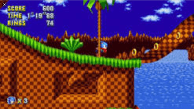 sonic green hill zone 1 origanal 