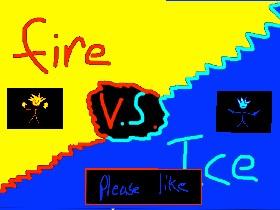 1-2 player ice vs fire NEW 1 1 1