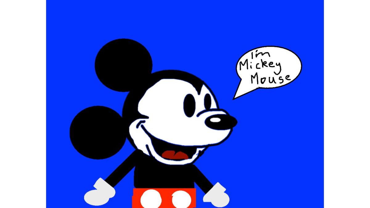 How To Draw Mickey Mouse 1