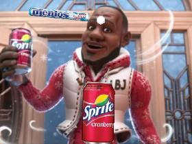 Mentos in Sprite Cranberry!