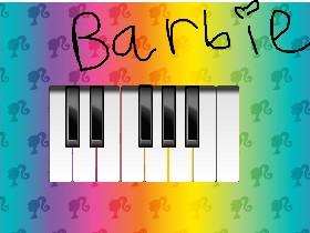 Barbie piano