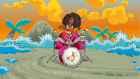 Delaney's awesome drummer