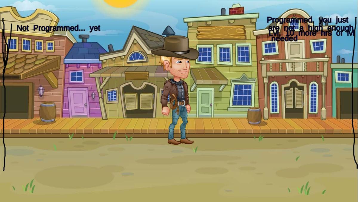 Cowboy Game Developer Takes Walk (rare video)