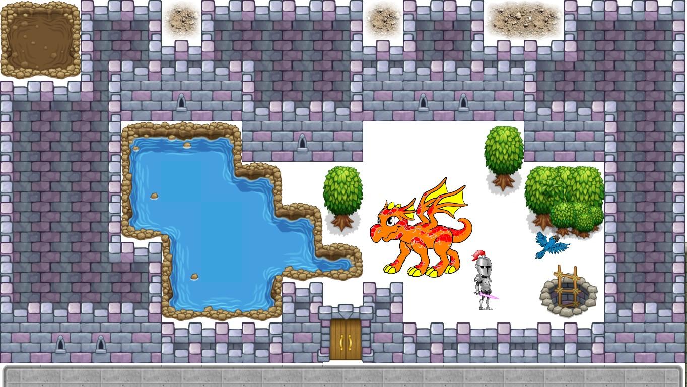 A guards pet is a dragon