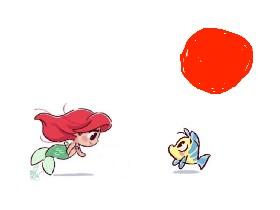 Ariel and Flounder
