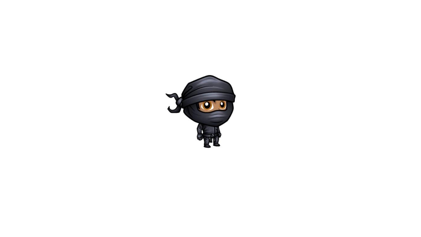 run!! black ninja is coming!!!