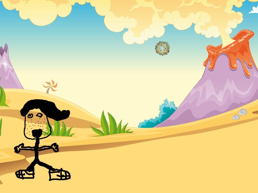 make lava fall on stick man