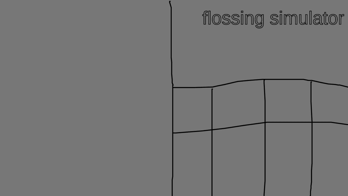 Flossing simulator