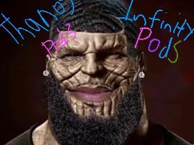 THANOS WITH AIRPODS AND WAVES