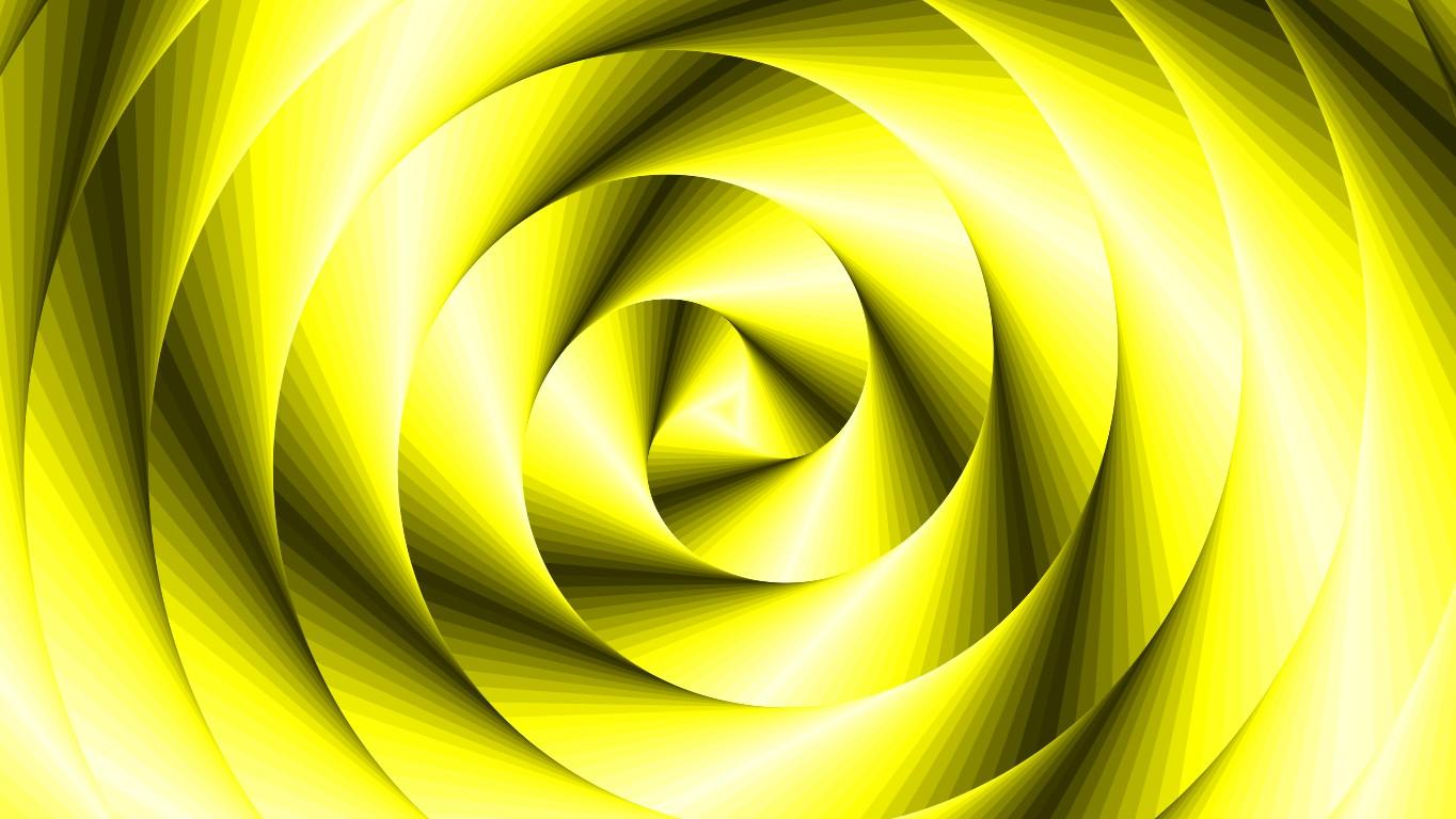 Spiral Triangles yellow