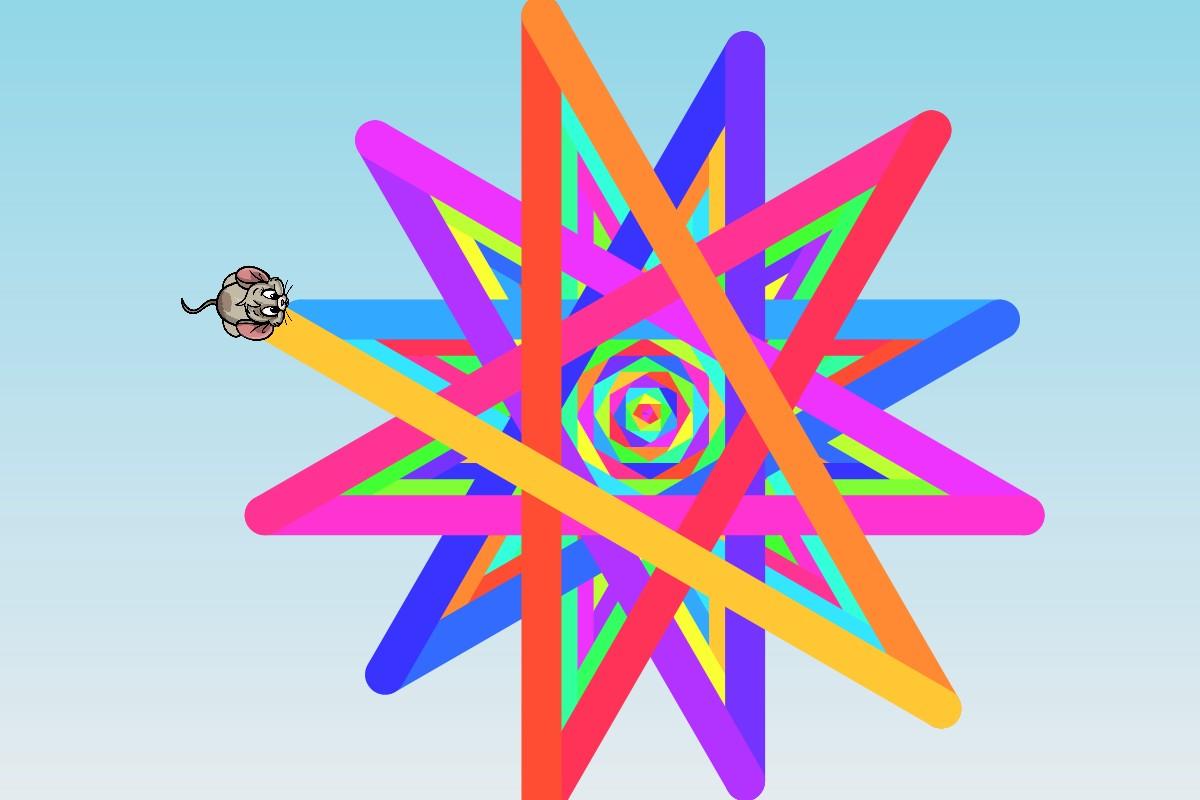 Mouse making a star