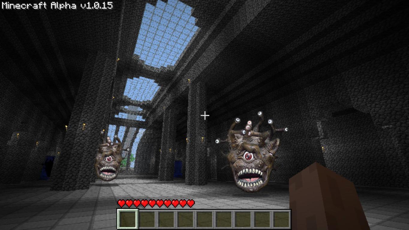 dungeon mobs eat world