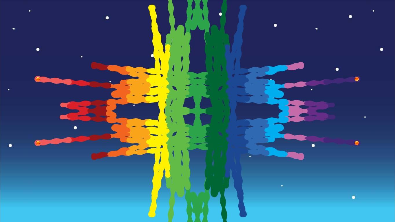 Rainbow Explosion Kaleido