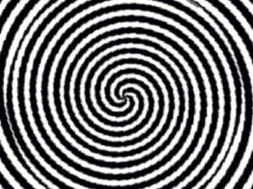 Optical Spin Illusion