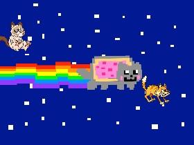 Nyan Cat with other cats