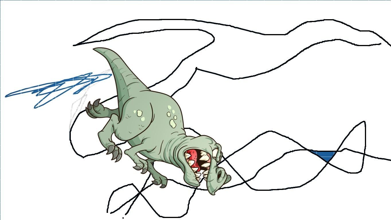 exreme dino drwing