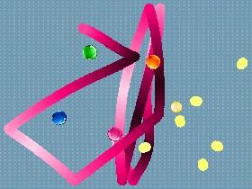 pink and yellow drawing