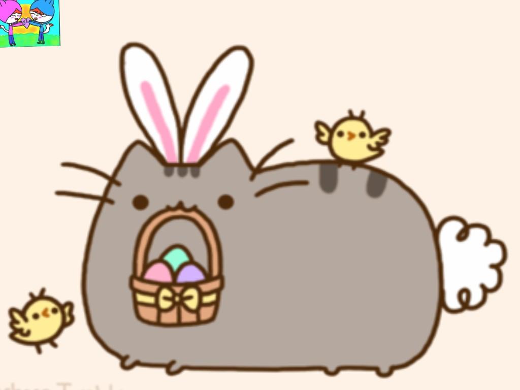 Pusheen in easter