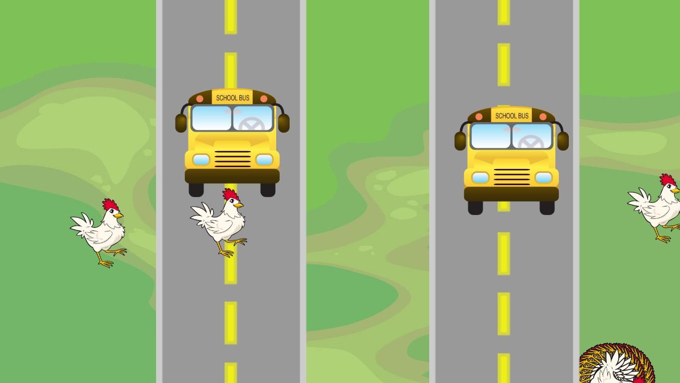 chicken crossing chicken spining