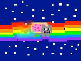 Nyan Cat! on a rainbow  1