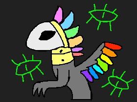 Rainbow fearless dragon