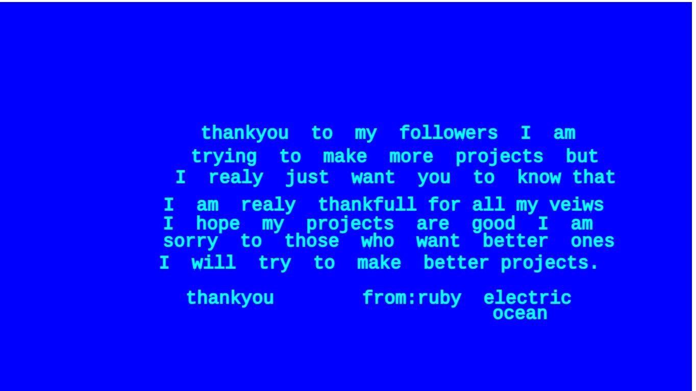 thankyou for my followers