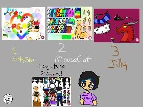 Art Contest Results (MouseCat, KittyStar, Jilly)