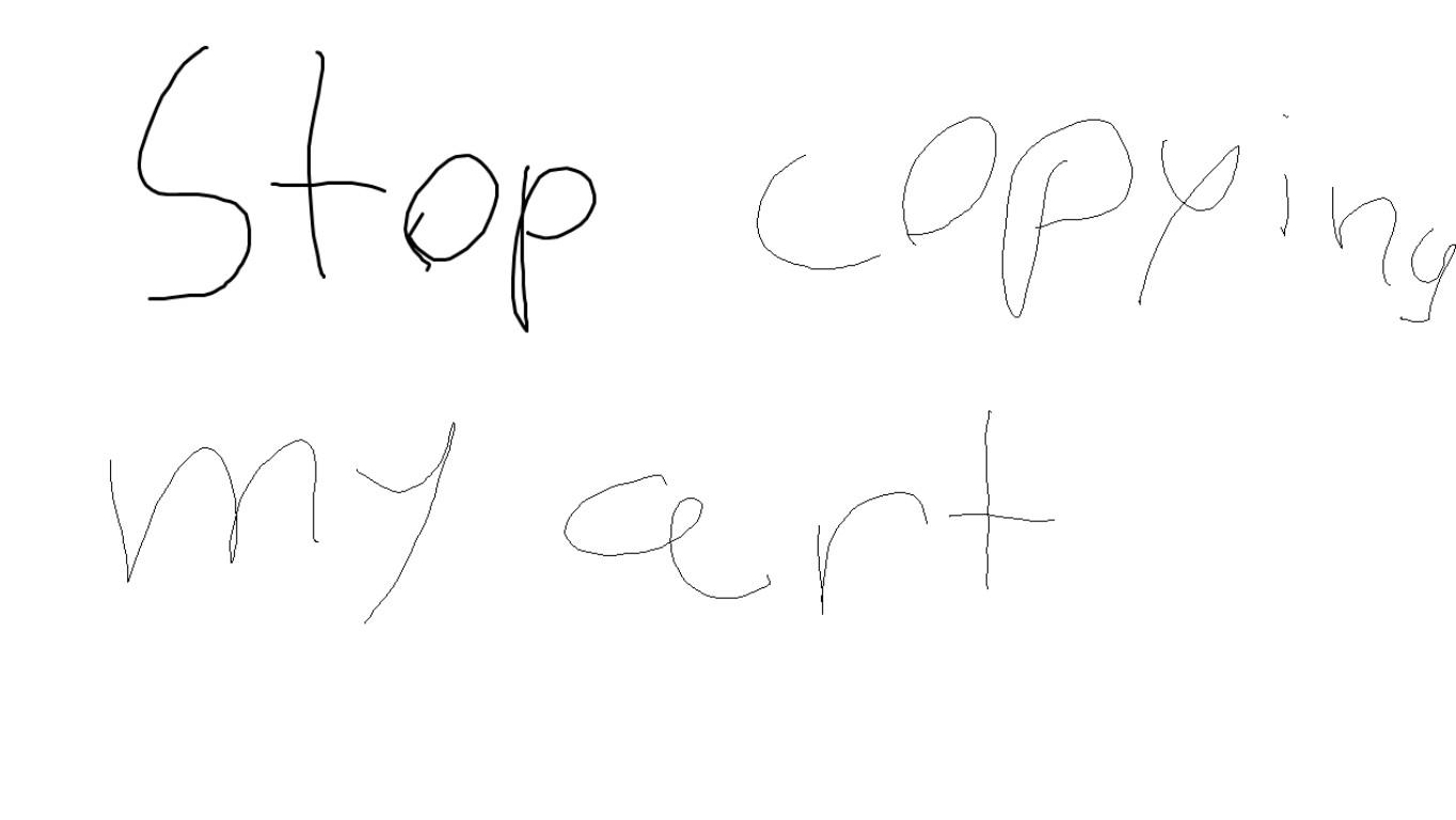 stop copying my art