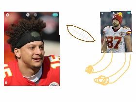 pactric Throws it to kelce