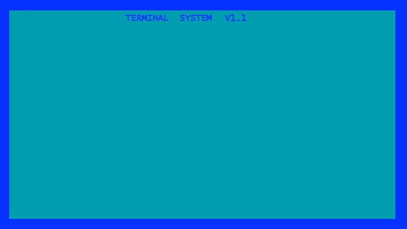 Terminal System V1.0