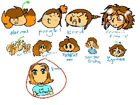 me in different styles! 1