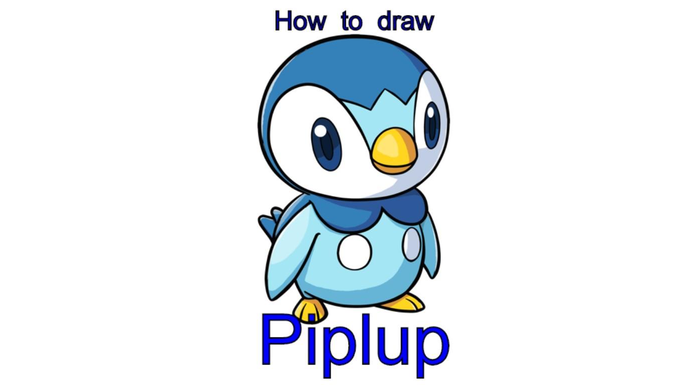 How to draw Piplup
