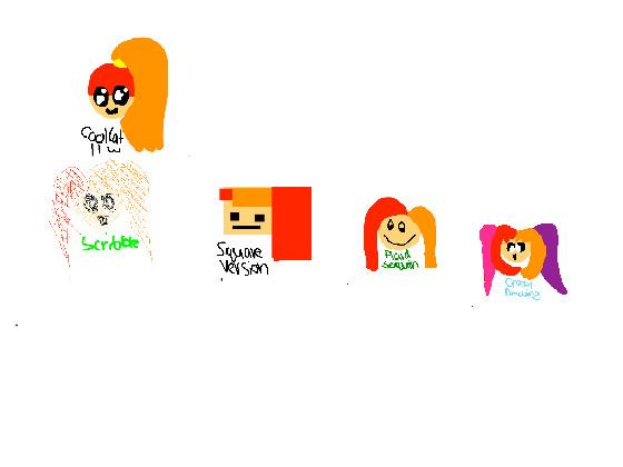 My oc in different styles