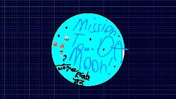 nasas badge for starting life on.. the moon