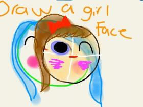 How to draw girl face