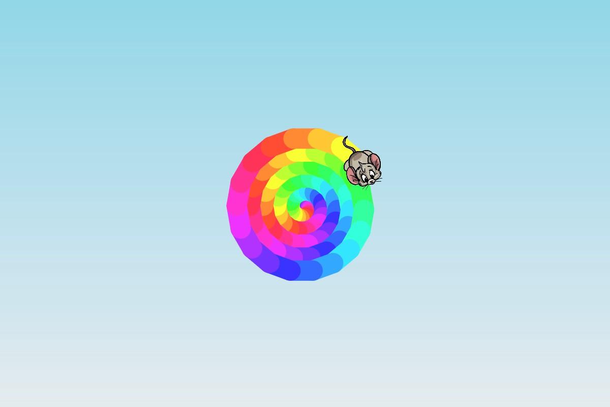 mouse drawing circle