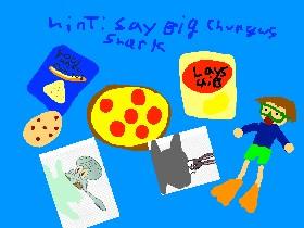 baby shark but its food