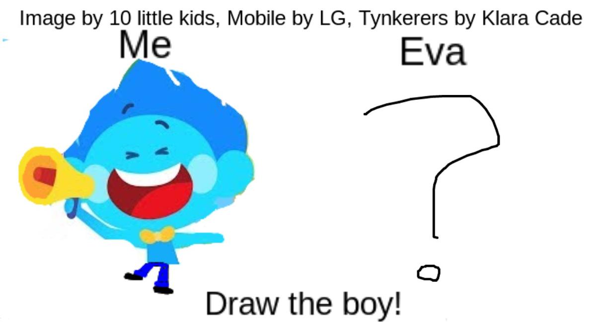Draw the boy with Eva