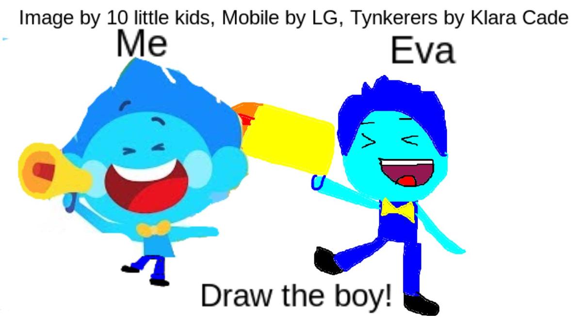 Draw the boy with Eva