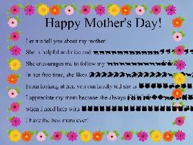 Mother's Day Mad Libs 1