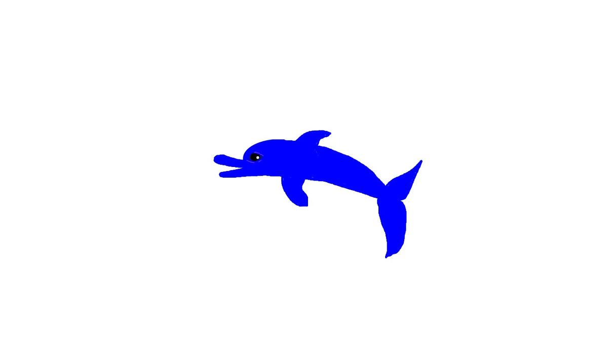 How to draw a dolphin