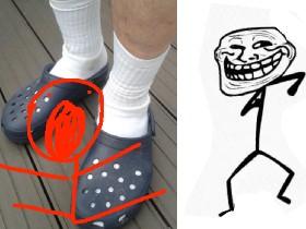 socks with crocs