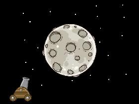 A cow jumped over the moon