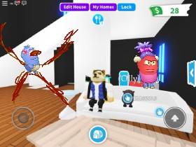 monster hero vs crazy dude