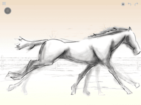 running horse 1