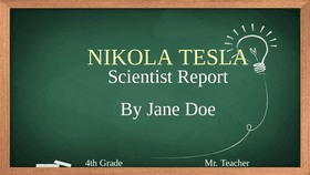 Scientist Report - TEMPLATE