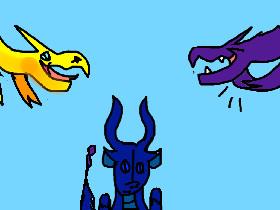 blue dancing! (dragon animation 3).